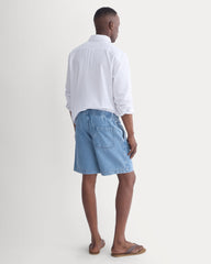 Lightweight Denim Easy Short | Light Indigo