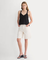 Loose Jean Short | Ecru