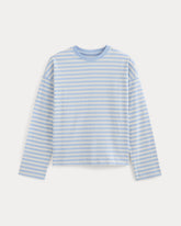 Forever Jersey Boxy Long-Sleeve Crew | Blue