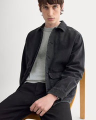 Denim Shacket | Washed Black