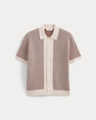Button-Down Resort Polo | Birch/Brown