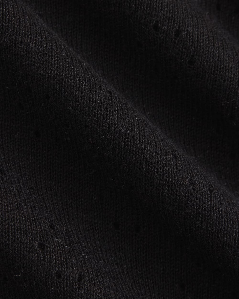 Lace-Trimmed Tank in Fine Linen | Black