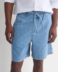 Lightweight Denim Easy Short | Light Indigo