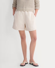 Denim Easy Short | Ecru