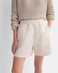 Denim Easy Short | Ecru