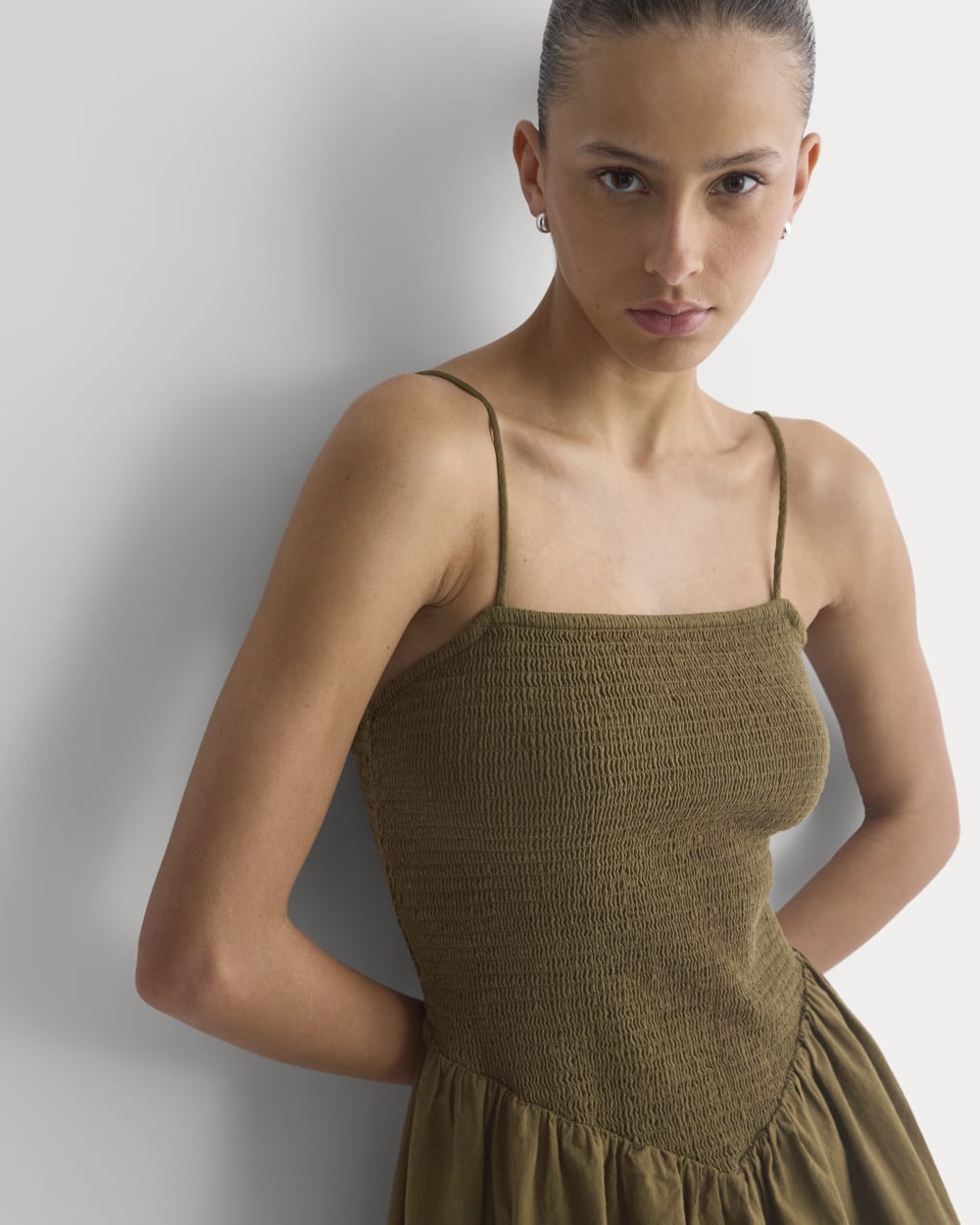 Gauze Smocked Mini Dress | Beech
