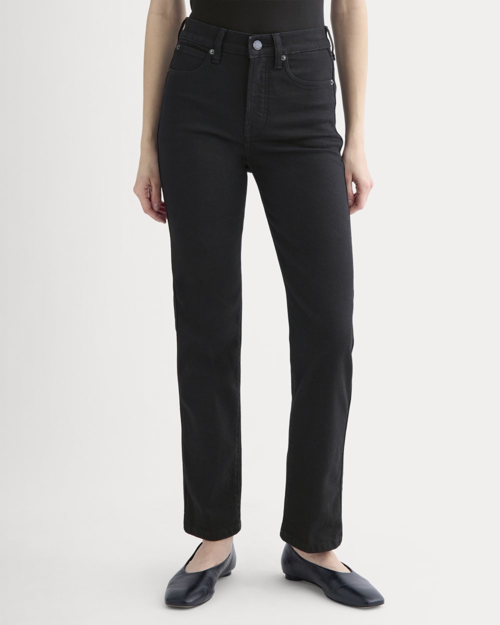 High-Rise Cigarette Jean | Black