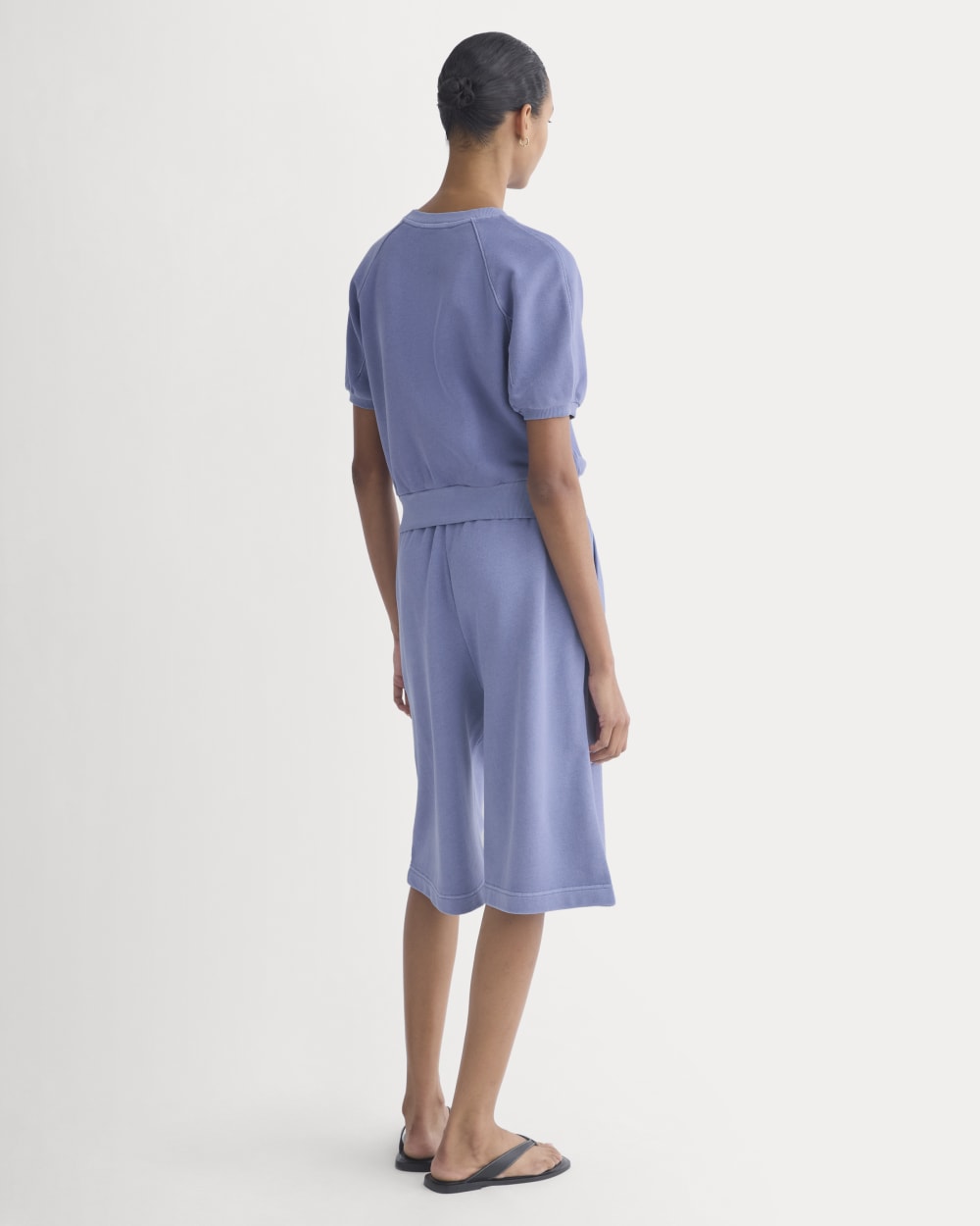 Lightweight Terry Blouson Short-Sleeve Crew | Velvet Morning