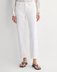 Low-Rise Straight Jean | Ecru