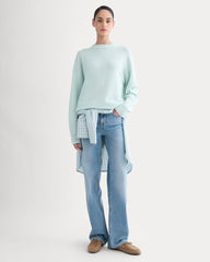 Cashmere Boyfriend Sweater | Chalk Blue