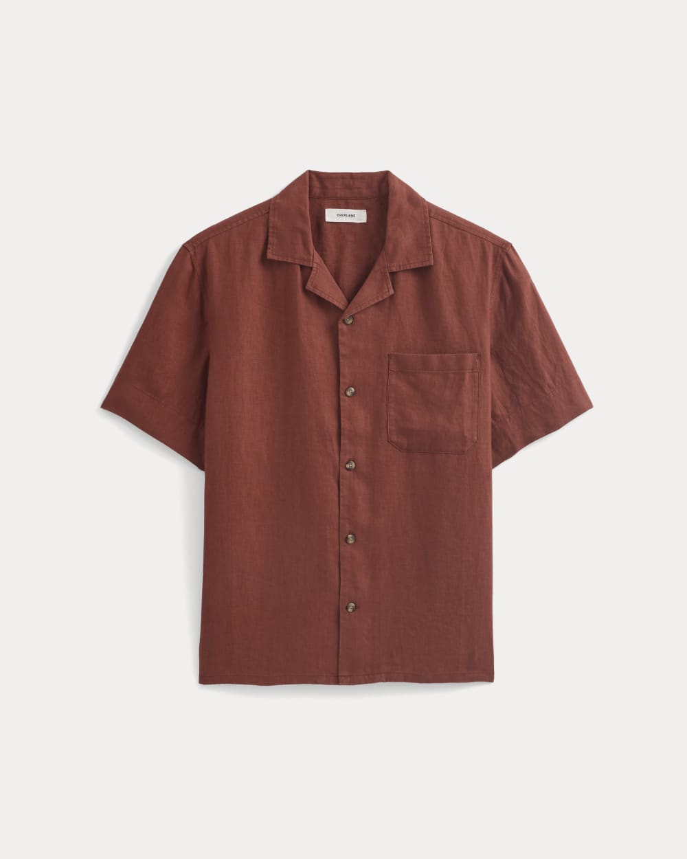 Linen Resort Shirt | Henna Red